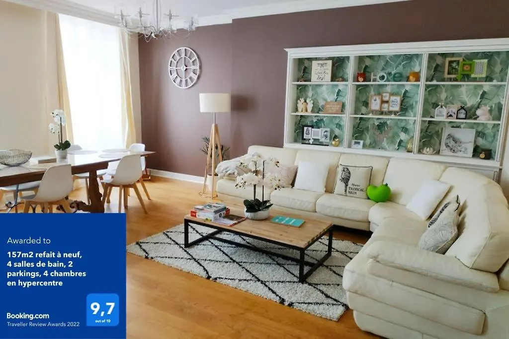 157M2, 4 Chambres, 4 Salles De Bains, 2 Wc, 2 Parkings En Hypercentre contacts
